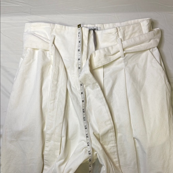 White Wide Leg Pants with Relaxed Fit - Picture 12 of 16